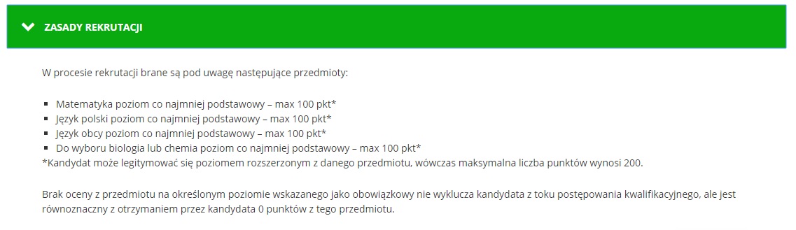 zasady rekrutacji UM Łódź