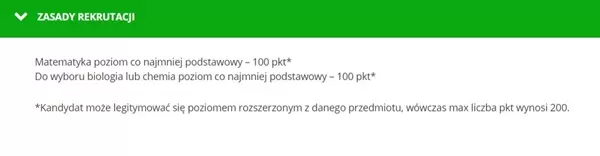 zasady rekrutacji UM