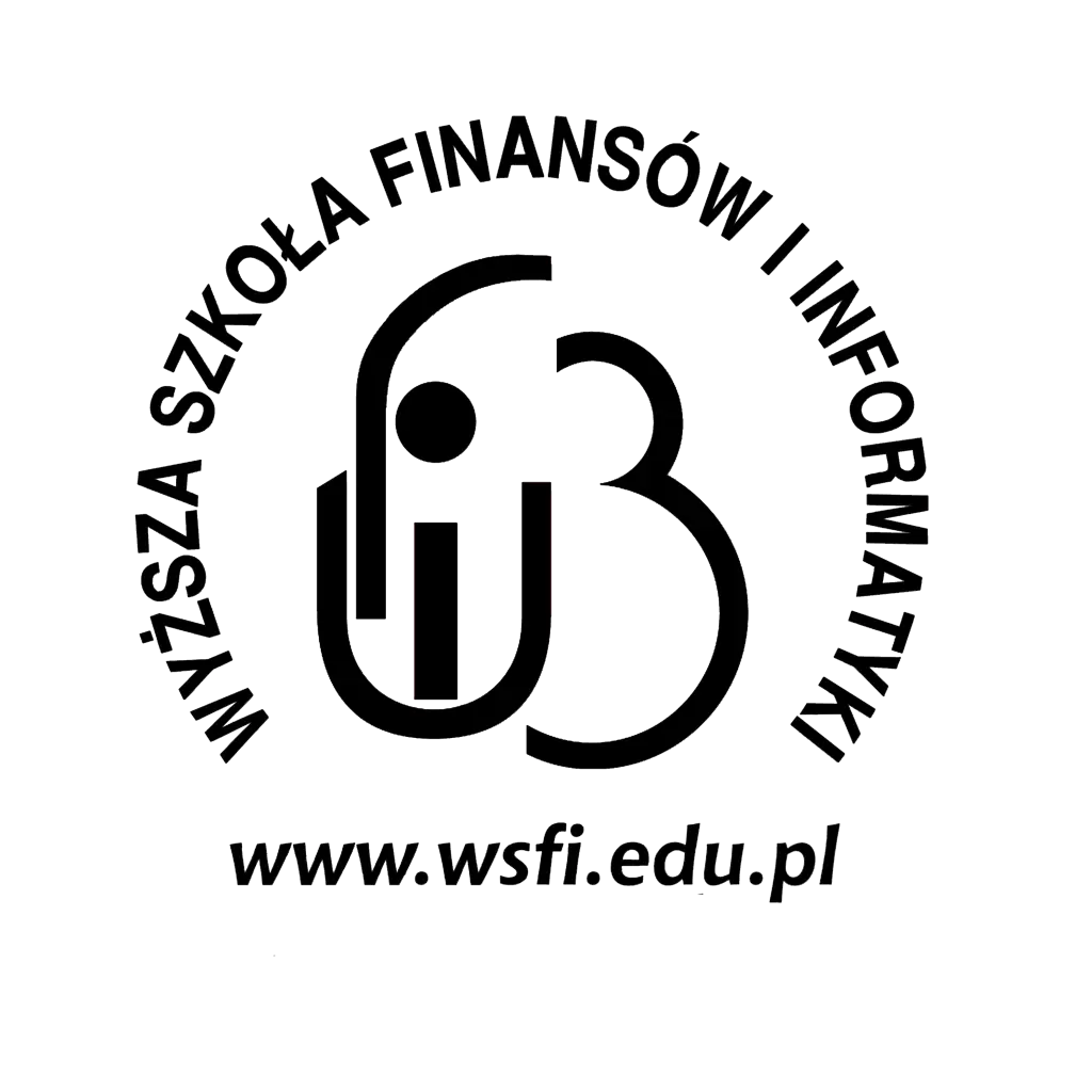 Logo Wyższa Szkoła Finansów i Informatyki (WSFI) im. prof. J. Chechlińskiego <small>(Uczelnia niepubliczna)</small>