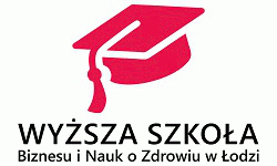 Logo Wyższa Szkoła Biznesu i Nauk o Zdrowiu w Łodzi <small>(Uczelnia niepubliczna)</small>